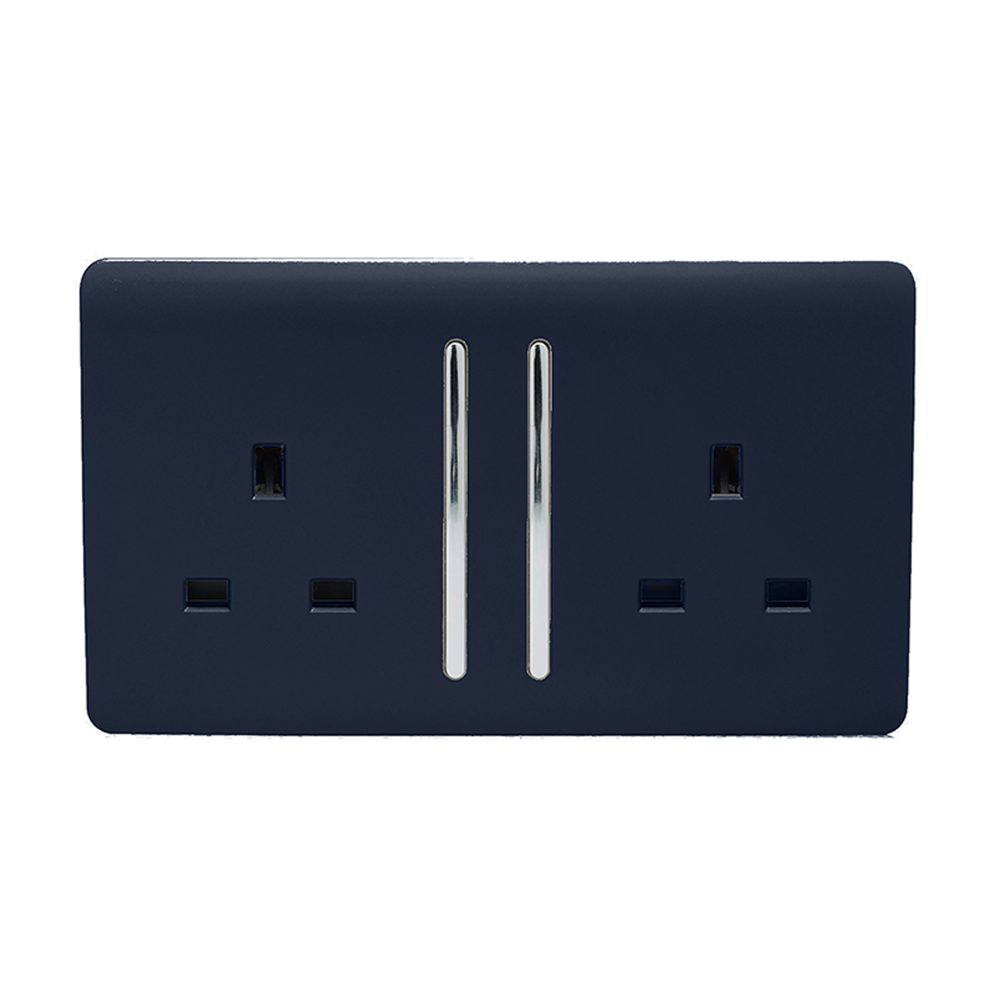 ART-SKT213LNV  2 Gang 13Amp Long Switched Double Socket Navy Blue